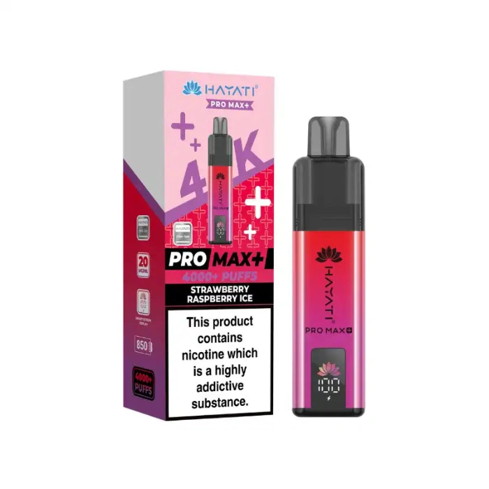 Strawberry Raspberry Ice Hayati Pro Max Plus 4K Prefilled Pod Kit